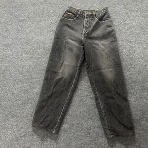 City Blue Jeans Womens Size S Black Faded High Waisted Straight Leg Vintage